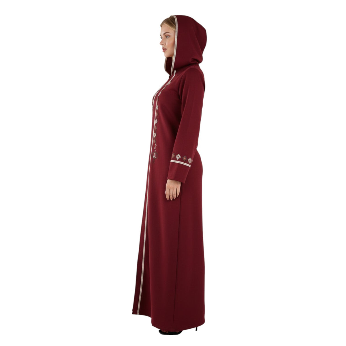 Sahara Embroidered Hooded Abaya | FW26