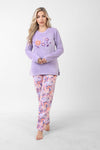 Velvet Soft Embroidered Pajama – Luxurious Comfort for Winter