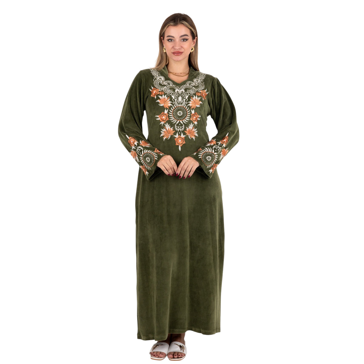 Shahd Ornate Embroidered Velvet Abaya | FW26