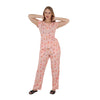 Bird Print Casual Pajama Set