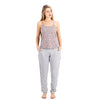 Soft Grey Paisley Pajama Set