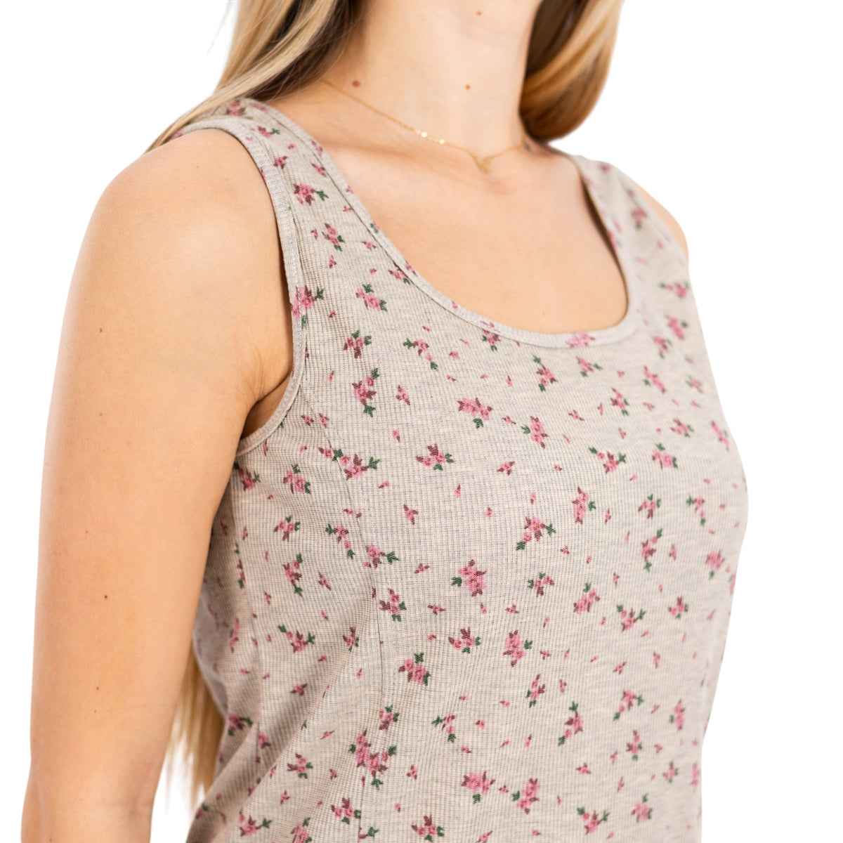 Printed Sleeveless Nightgown