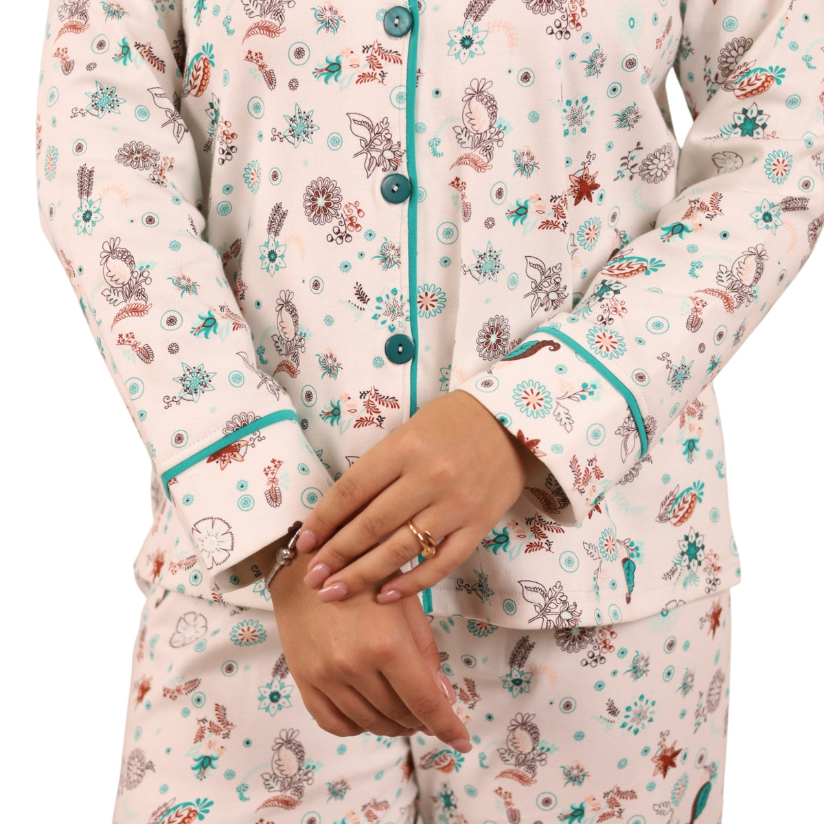 Classic Printed Buttoned Pajama Set | FW26