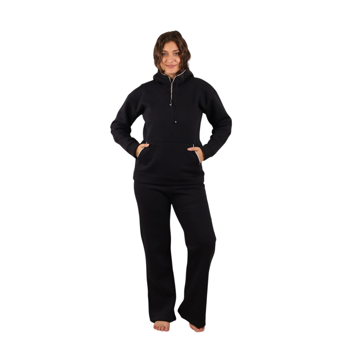 Hooded Wide-Leg Pajama Set | FW26