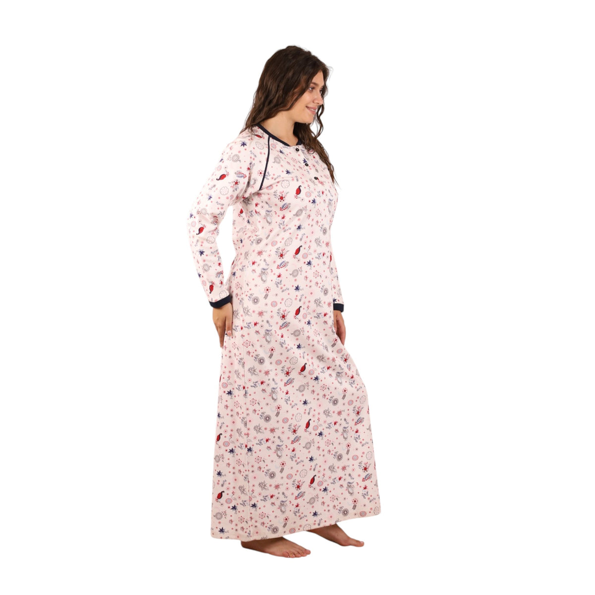 Elegant Printed Charm Nightgown | FW26