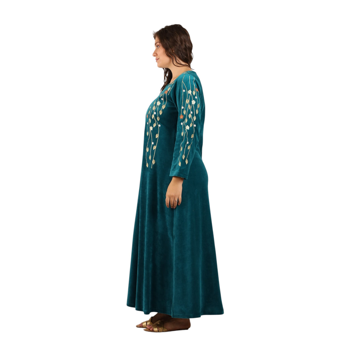 Leaf Embroidery Awraq Abaya | FW26