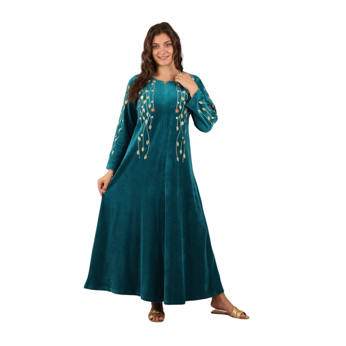 Leaf Embroidery Awraq Abaya | FW26