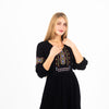 Embroidered Elegance: 100% Cotton Nightdress