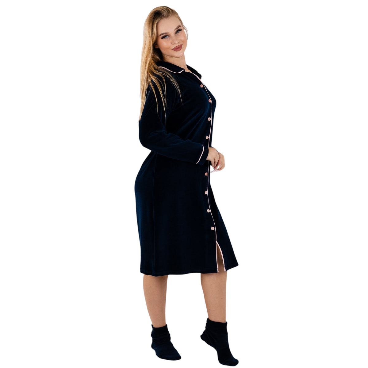 Classic Buttoned Trim Nightgown | FW26