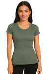 Ribbed Slim Fit T-Shirt - Soft & Comfortable Cotton