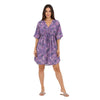 Floral Drawstring Waist Cover-Up