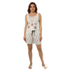 Cactus Print Tank Top Shorts Pajama Set