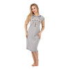 Embroidered Grey Nightgown–Versatile Elegance for Every Event