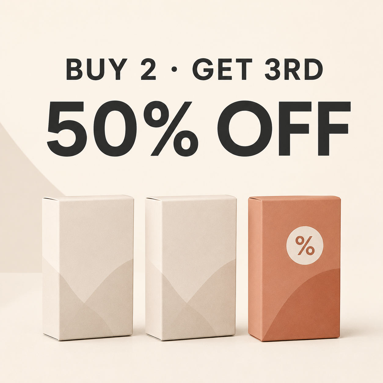 Buy 2, Get the 3rd 50% Off