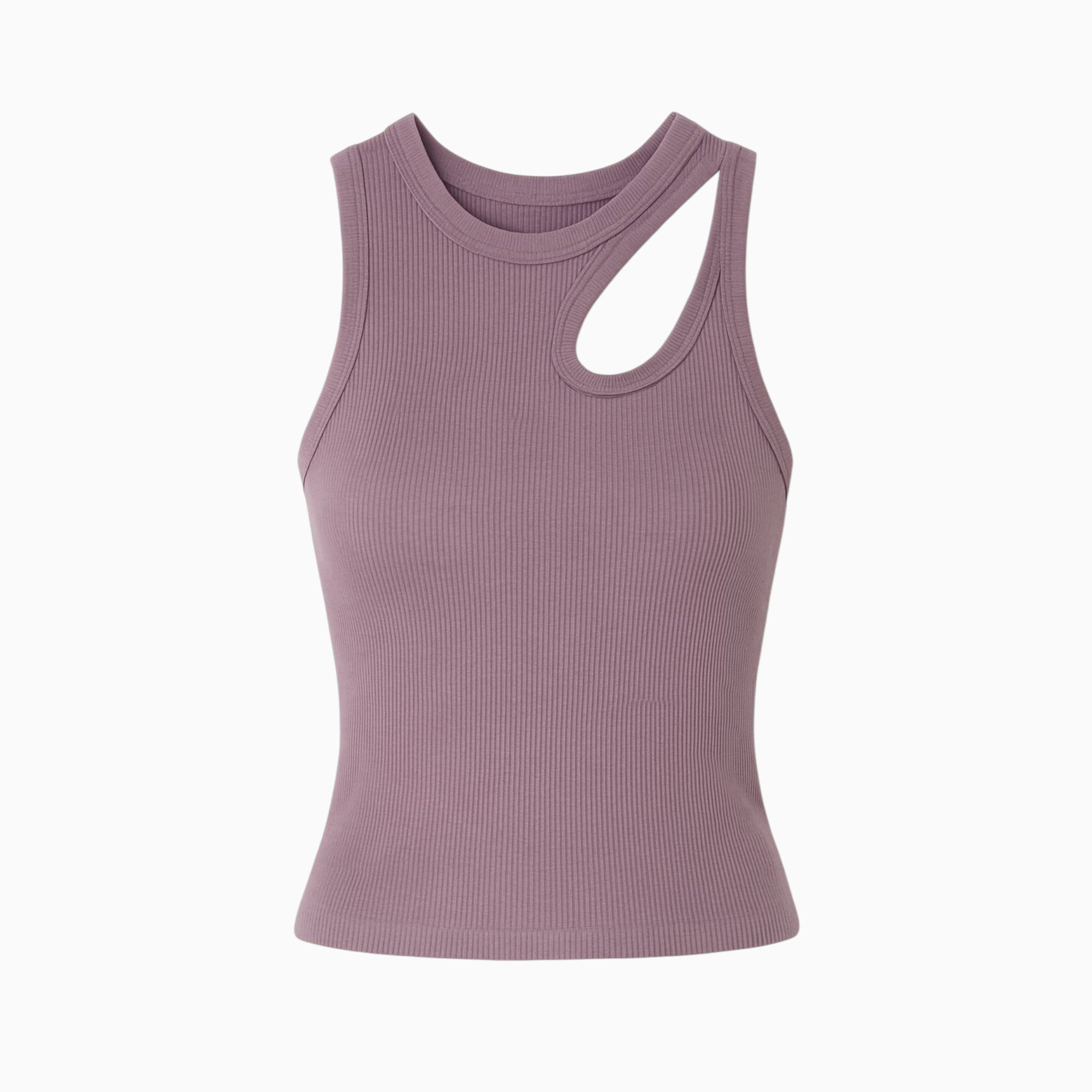 Ribbed Cutout Tank Top