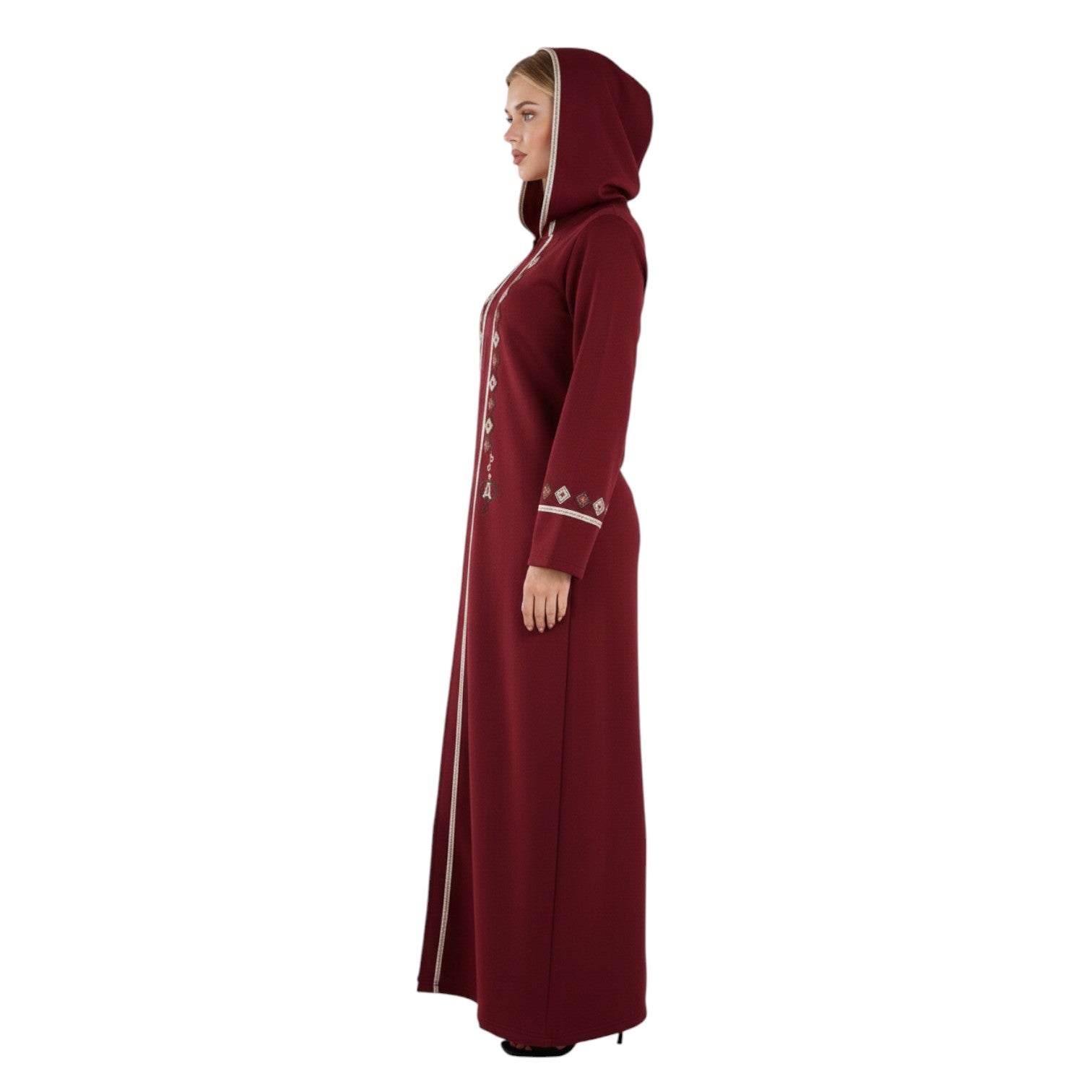 Women’s Embroidered Long Abaya – Elegant & Comfortable