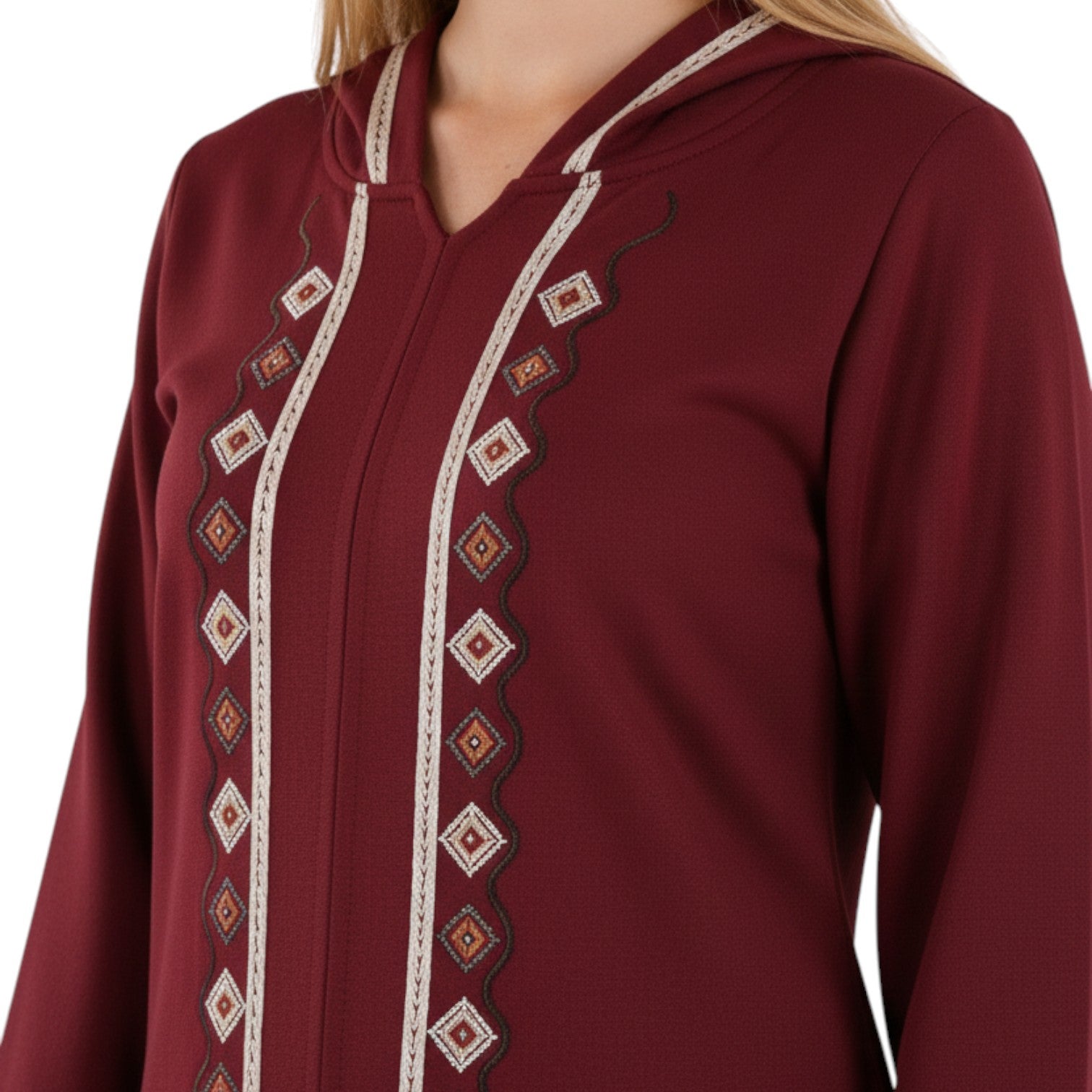 Women’s Embroidered Long Abaya – Elegant & Comfortable