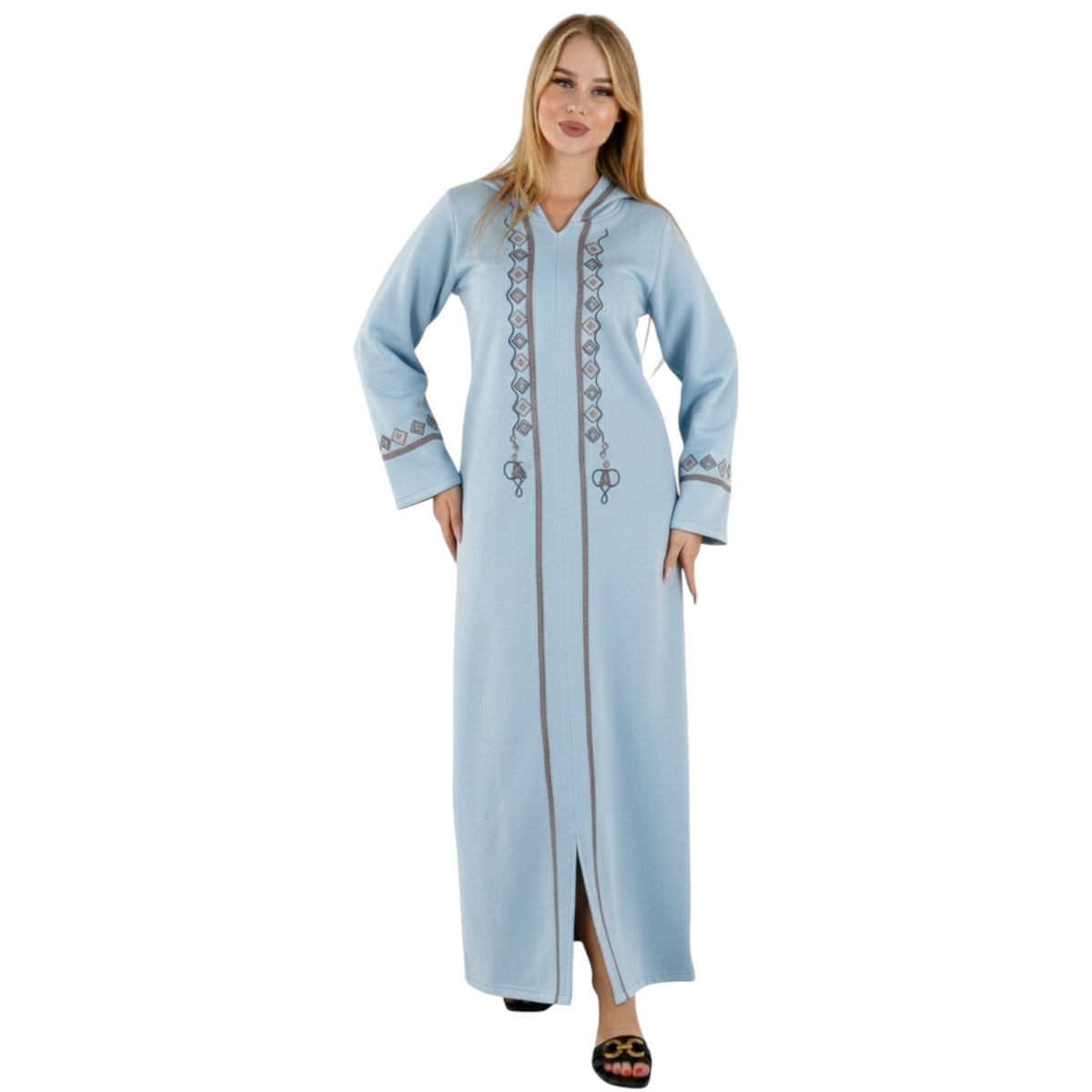 Sahara Embroidered Hooded Abaya | FW26