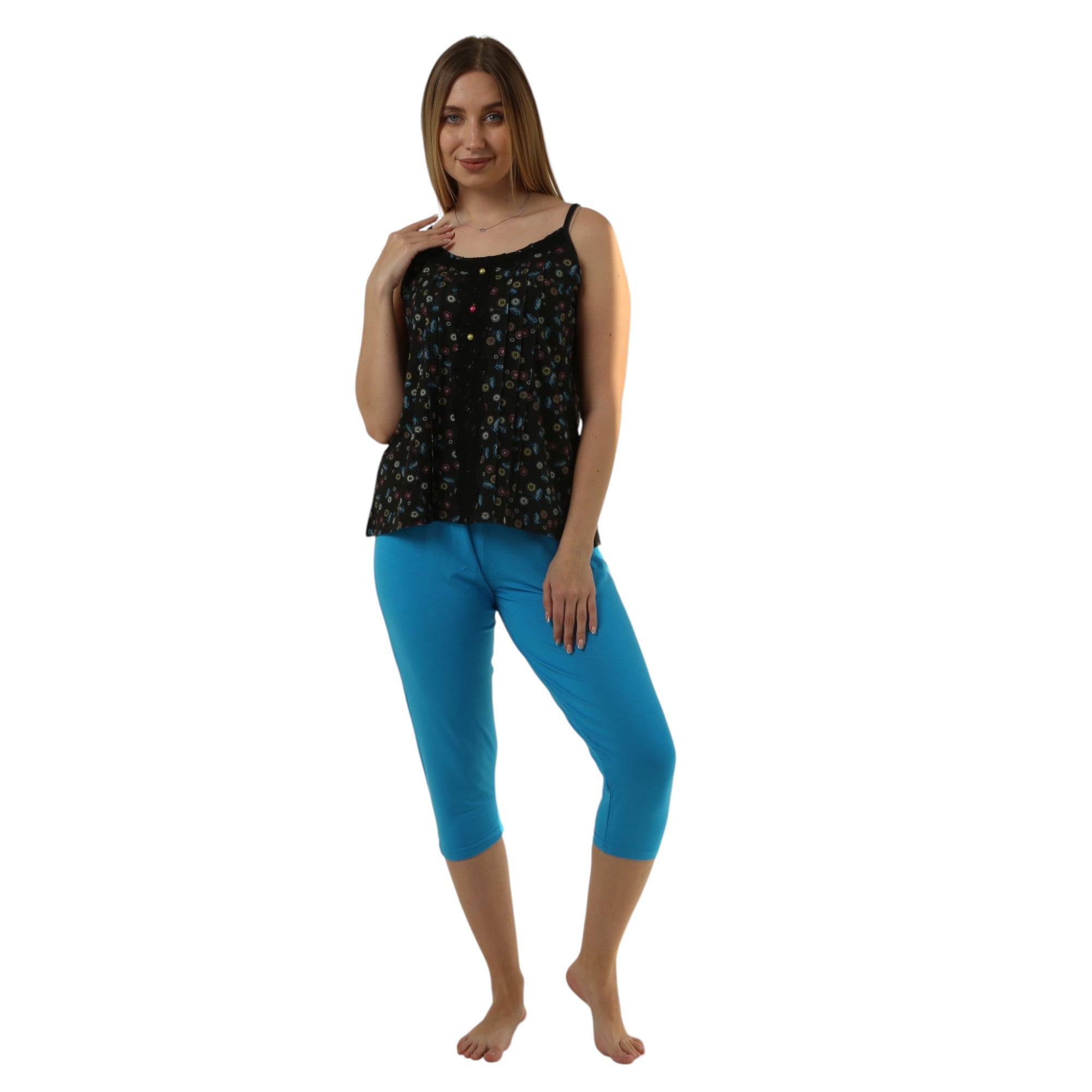 Sleeveless Cotton Pajama Set