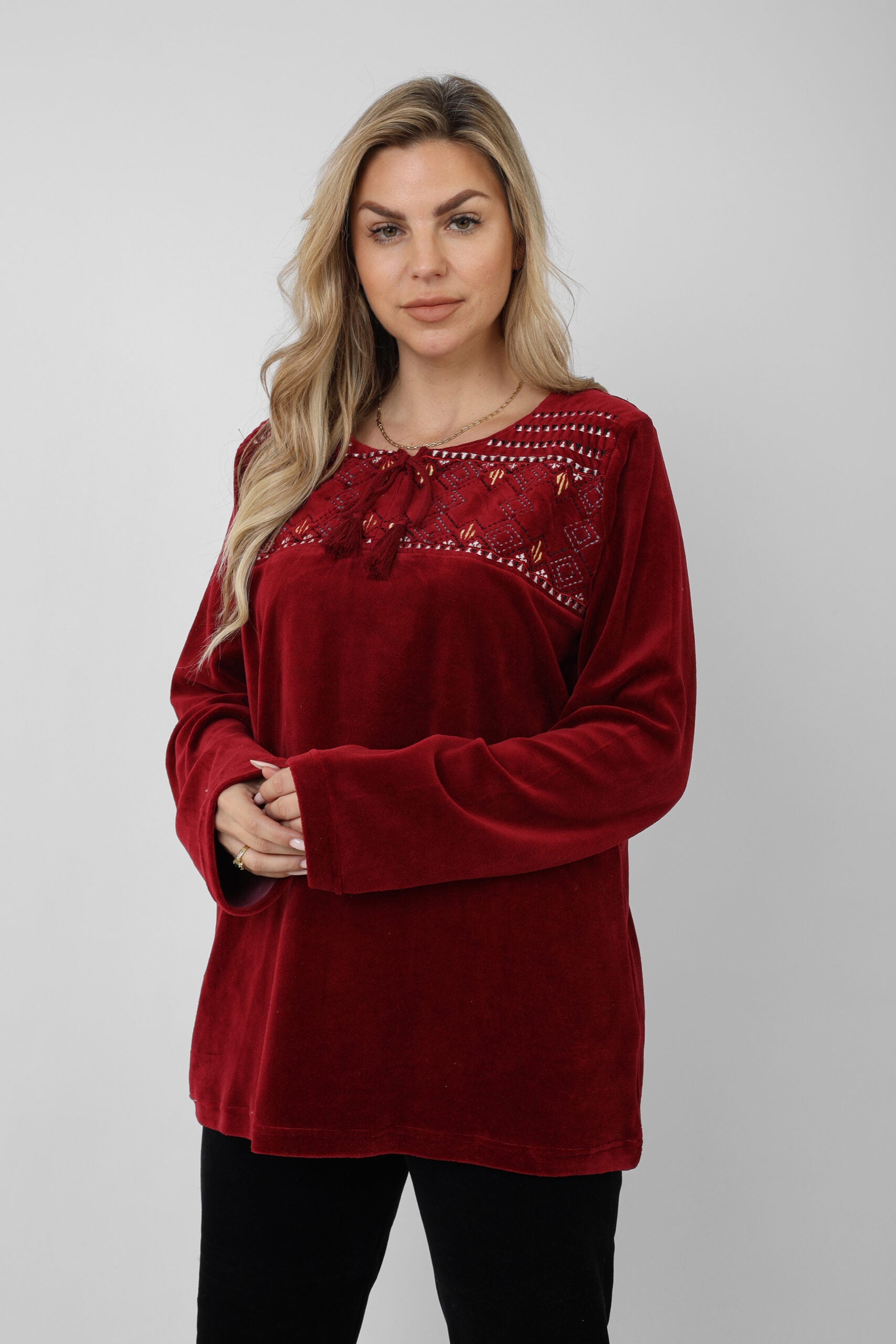 Plus Size Velvet Winter Pajama – Elegant, Warm & Comfortable