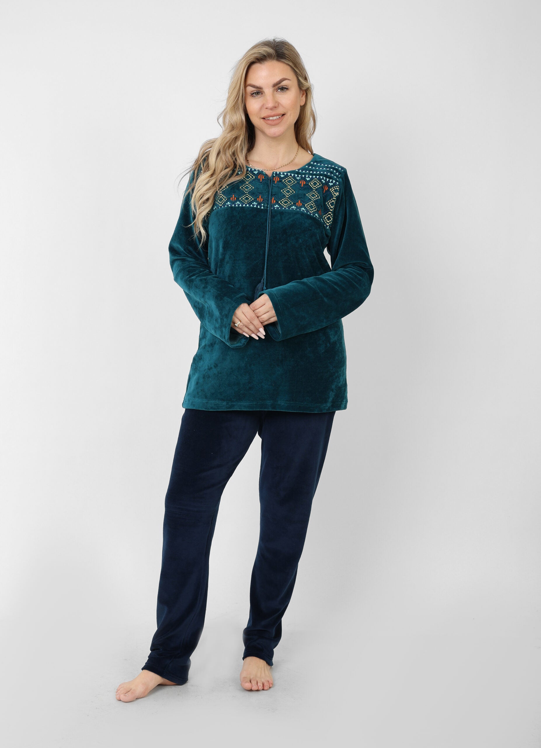 Plus Size Velvet Winter Pajama – Elegant, Warm & Comfortable