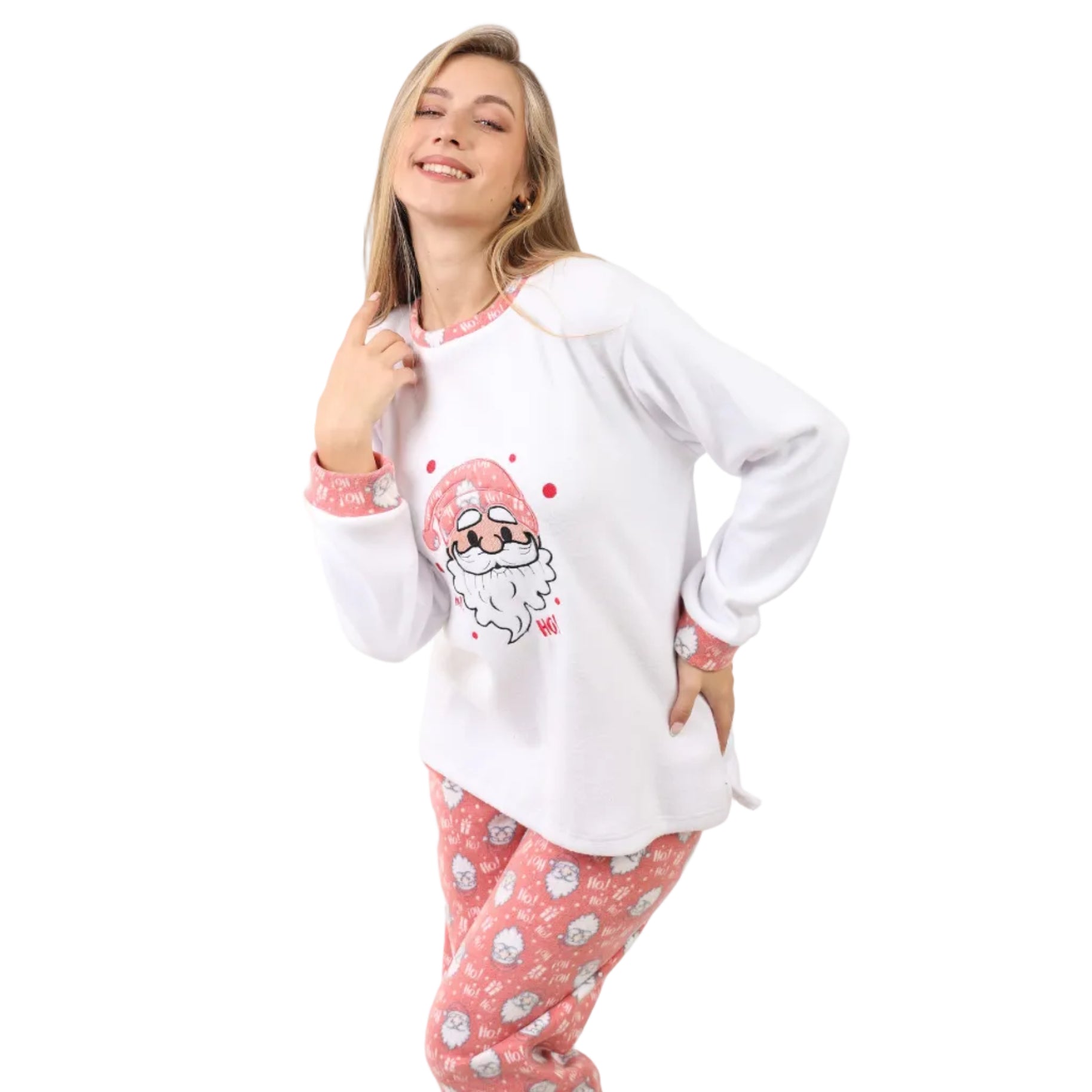 طقم بيجامة كريسماس مريحة طويلة