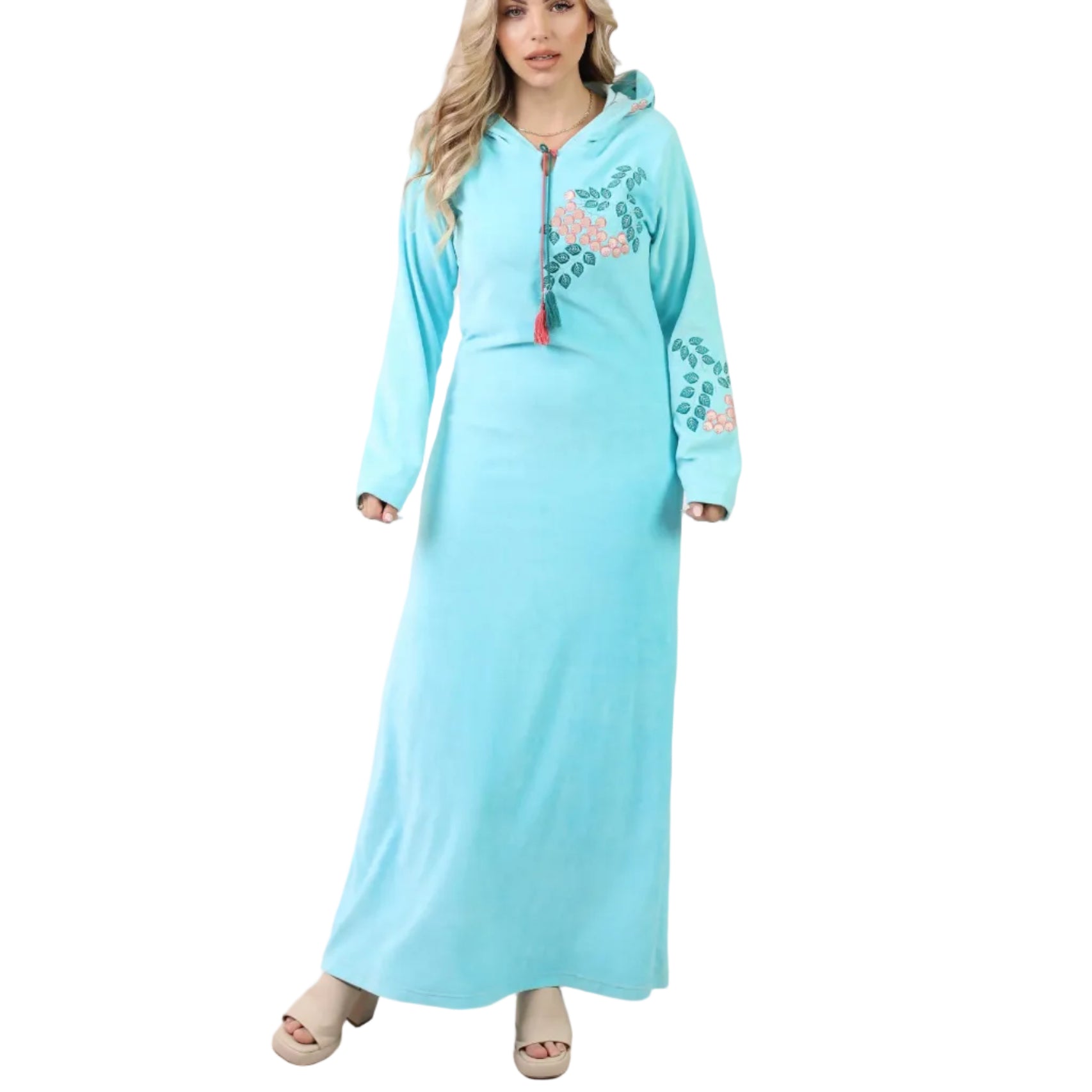 Elegant Hooded Embroidered Abaya