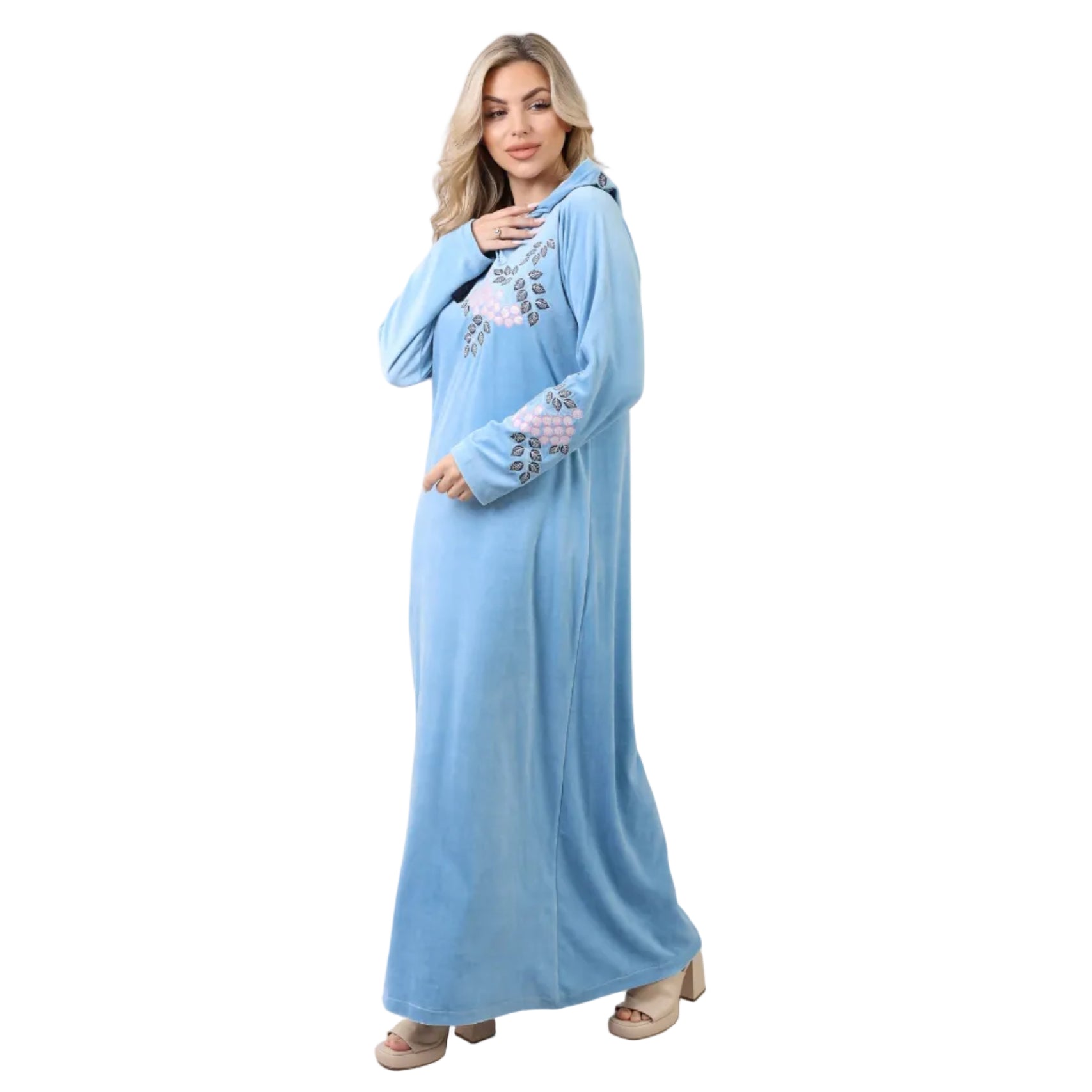 Elegant Hooded Embroidered Abaya