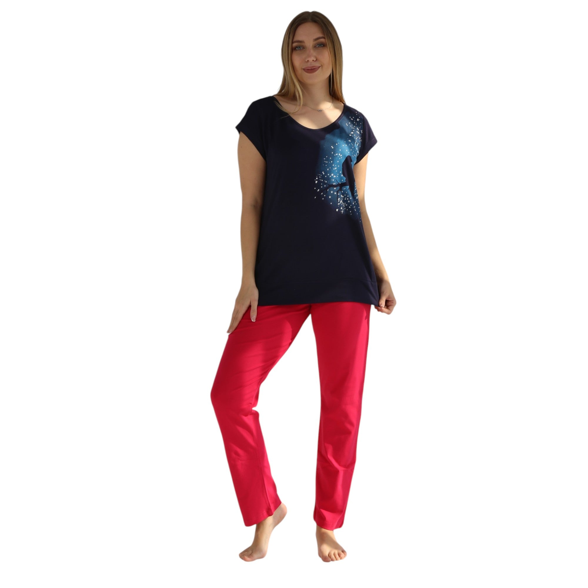 Multi-color Summer Printed Pajama