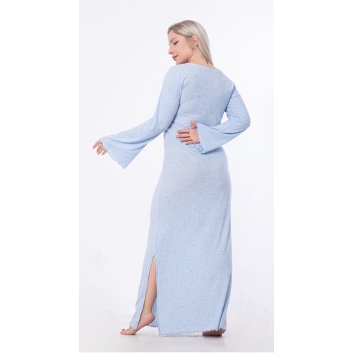 Women's Nightgown with Wide Sleeves