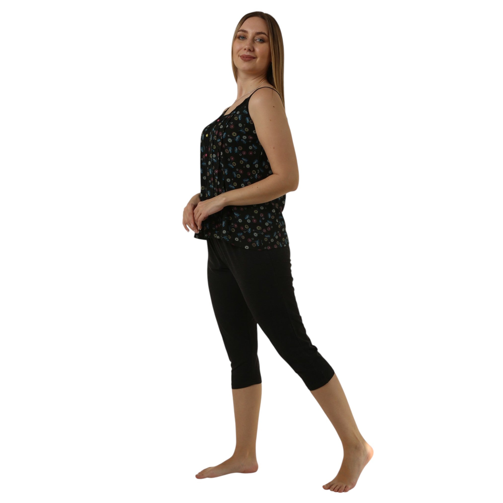 Sleeveless Cotton Pajama Set