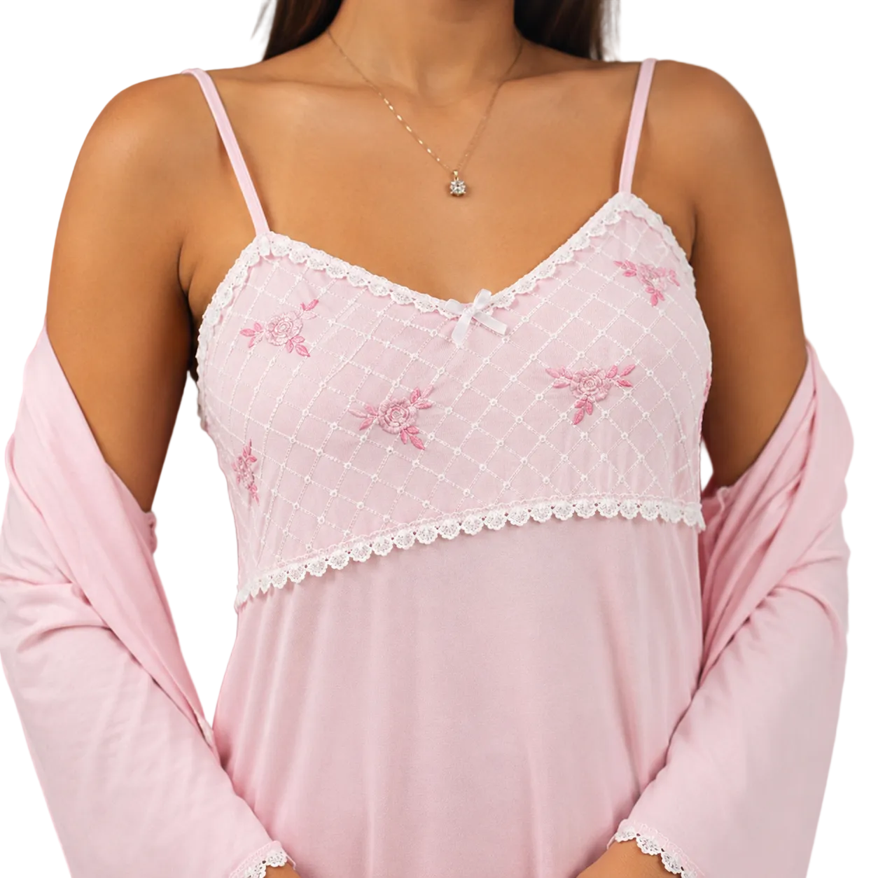 Elegant Robe + Nightgown Set