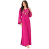 Floral Embroidered V-Neck Abaya