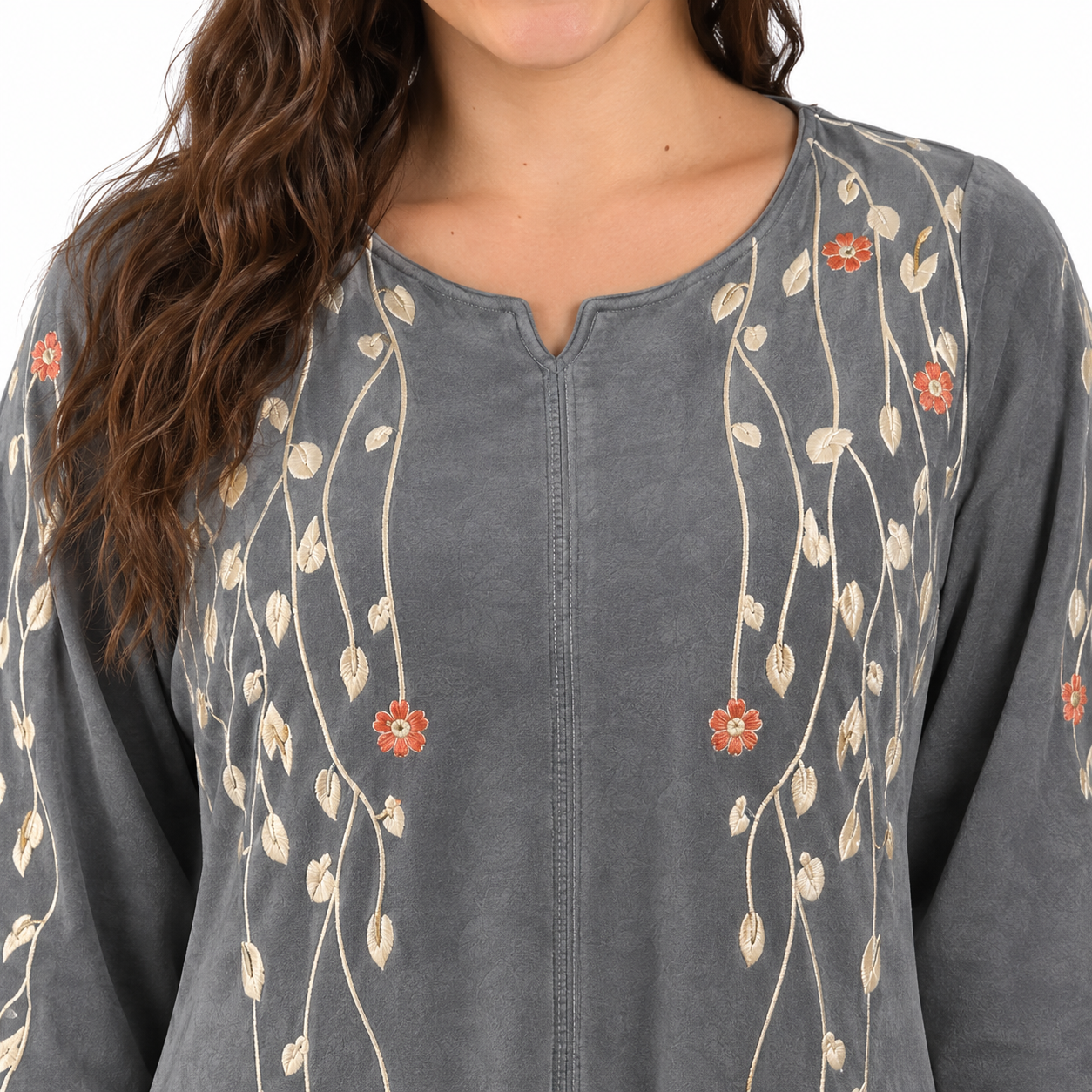 Leaf Embroidery Awraq Abaya | FW26