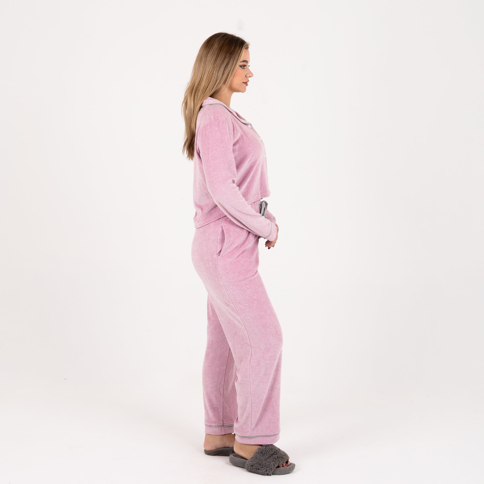 Classic Velvet Pajama Set – Elegant Comfort for Every Season