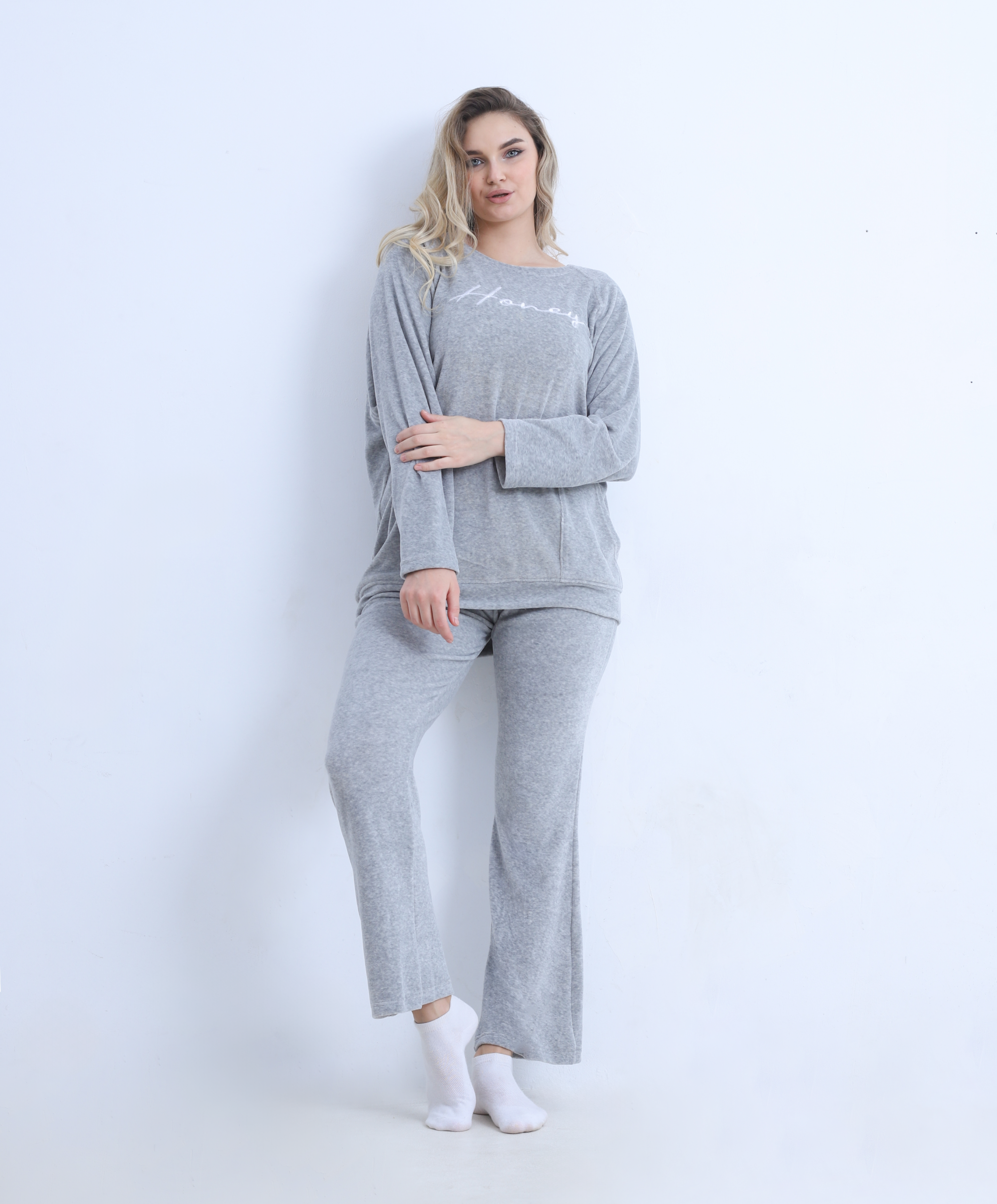 Velvet Luxe Winter Pajamas – Soft, Warm & Elegant