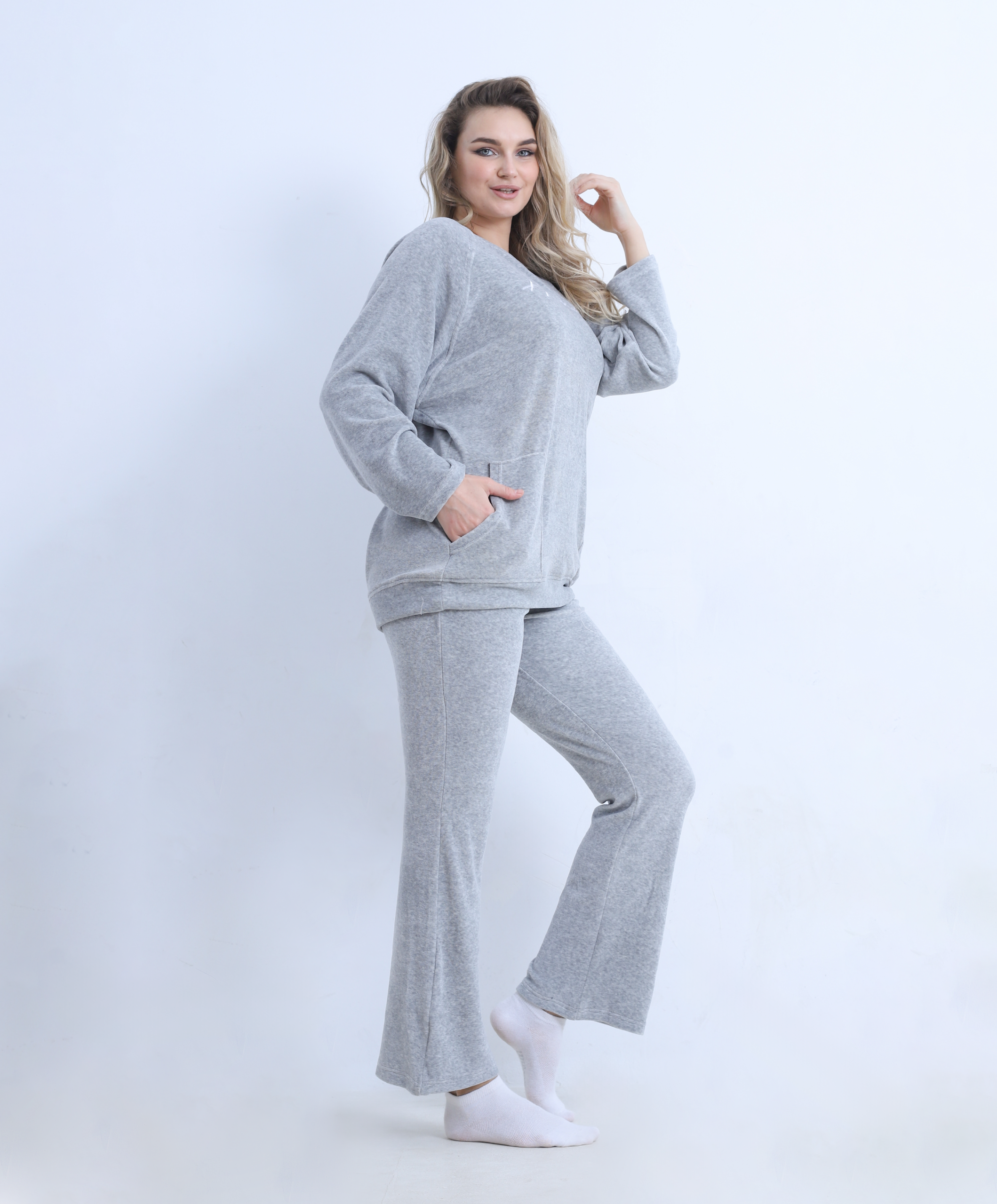 Velvet Luxe Winter Pajamas – Soft, Warm & Elegant