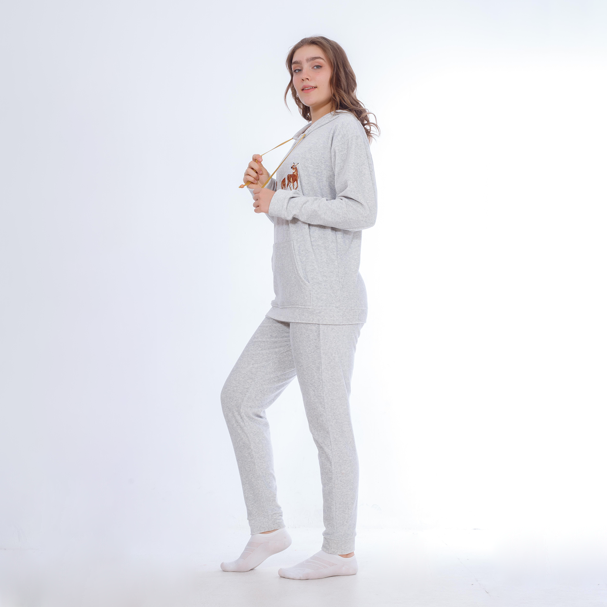Winter Pajama Set in Velvet Cotton