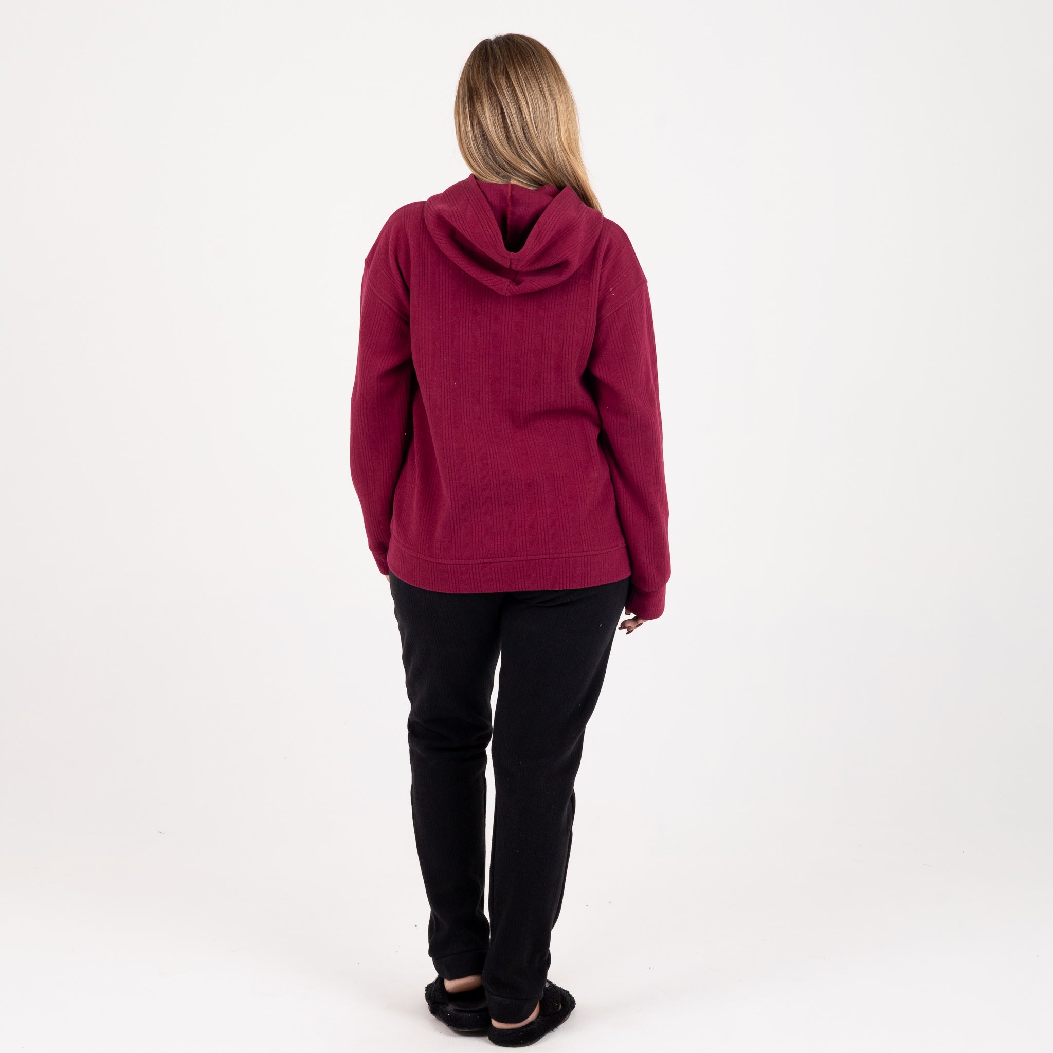 Women’s Jacquard Hoodie  | Cozy Winter Style