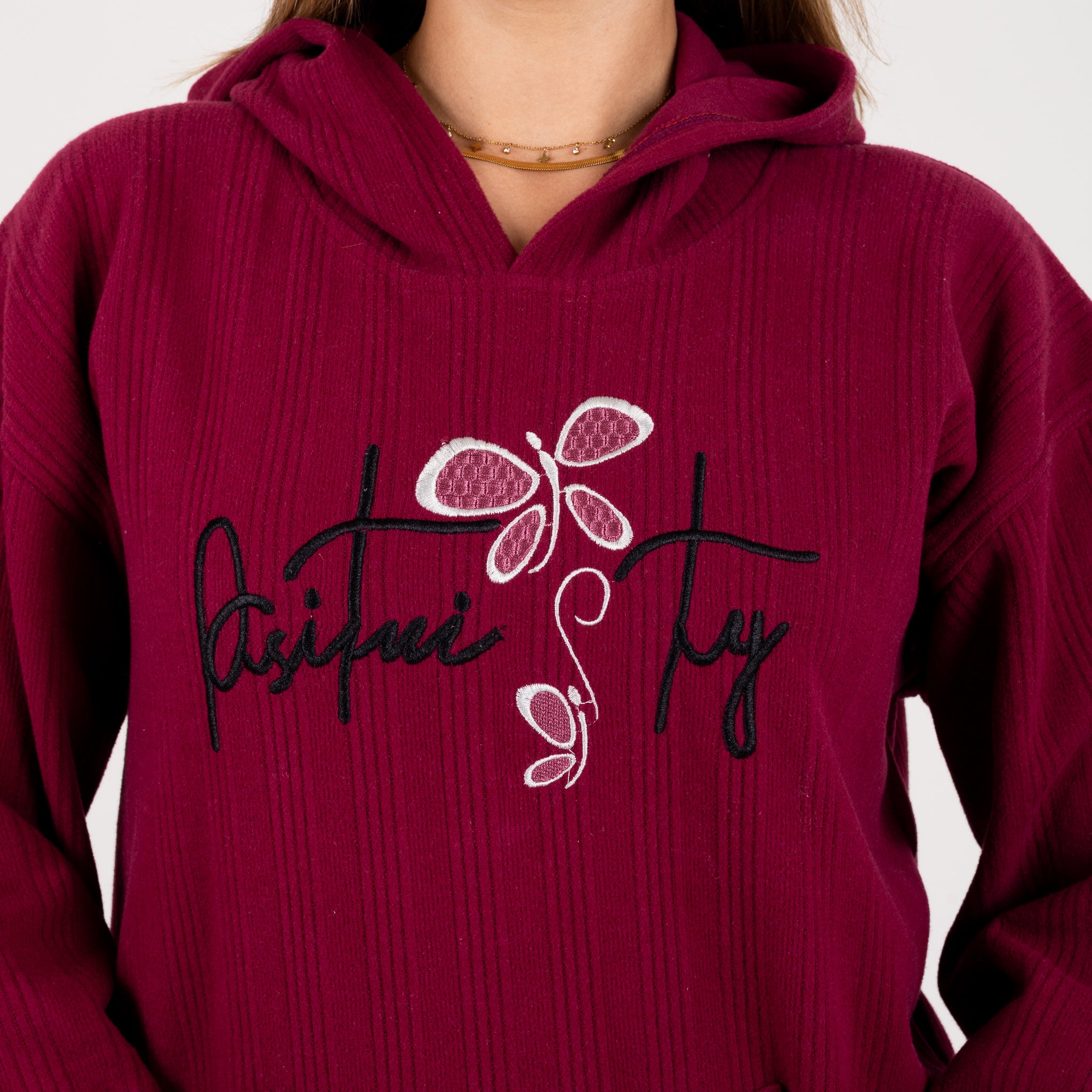 Women’s Jacquard Hoodie  | Cozy Winter Style