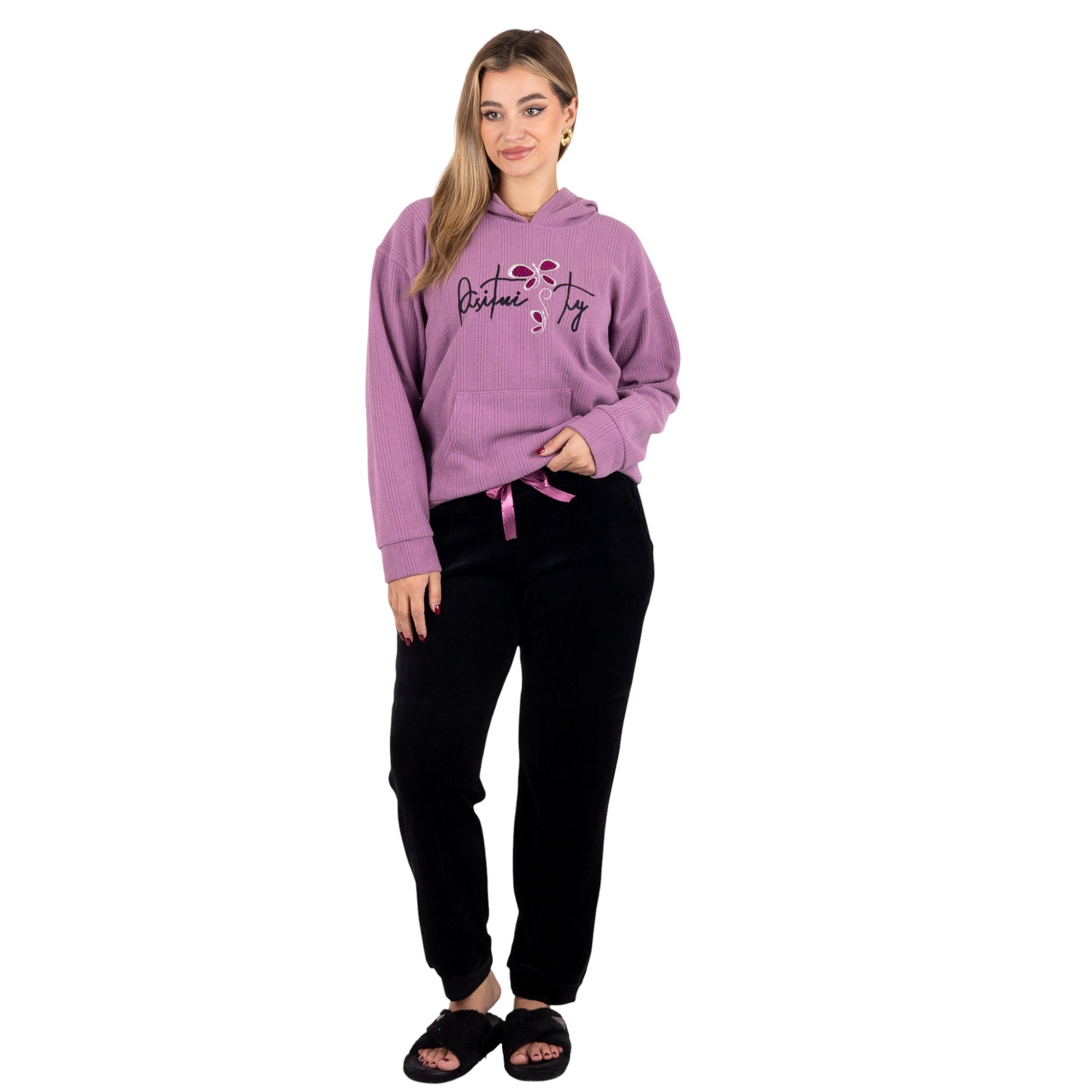 Women’s Jacquard Hoodie  | Cozy Winter Style