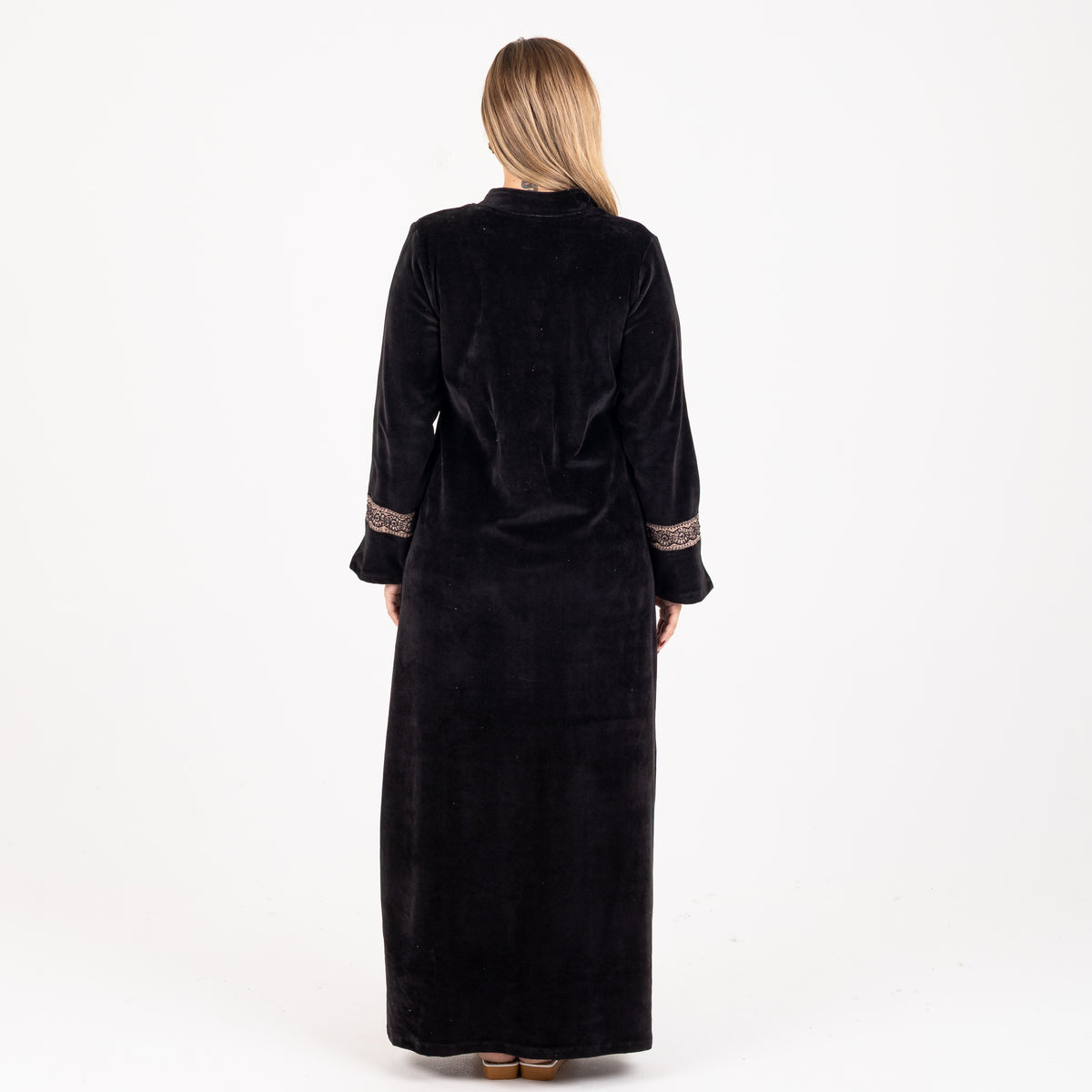 Amira Ornate Embroidered Velvet Abaya | FW26