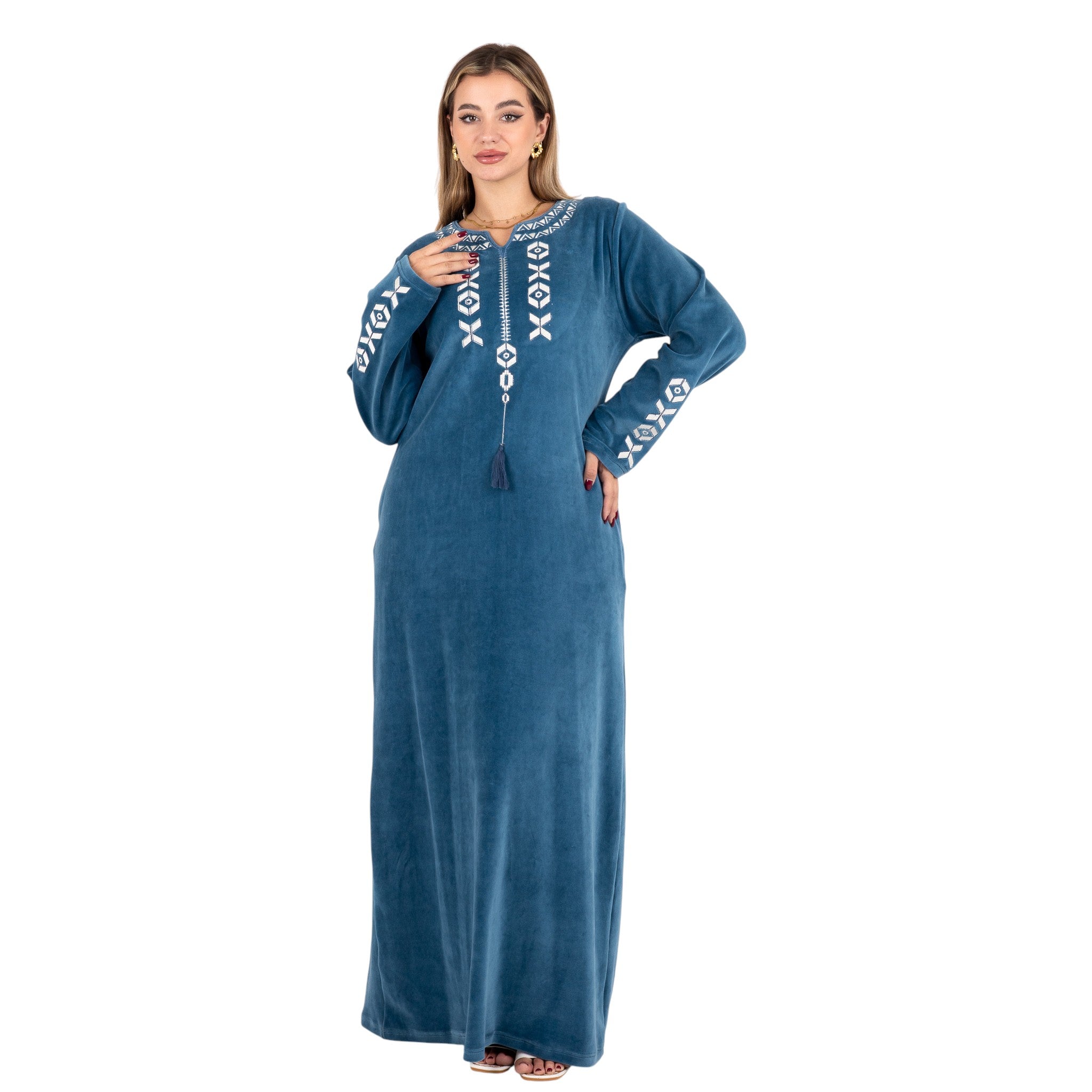 Elegant Embroidered Abaya