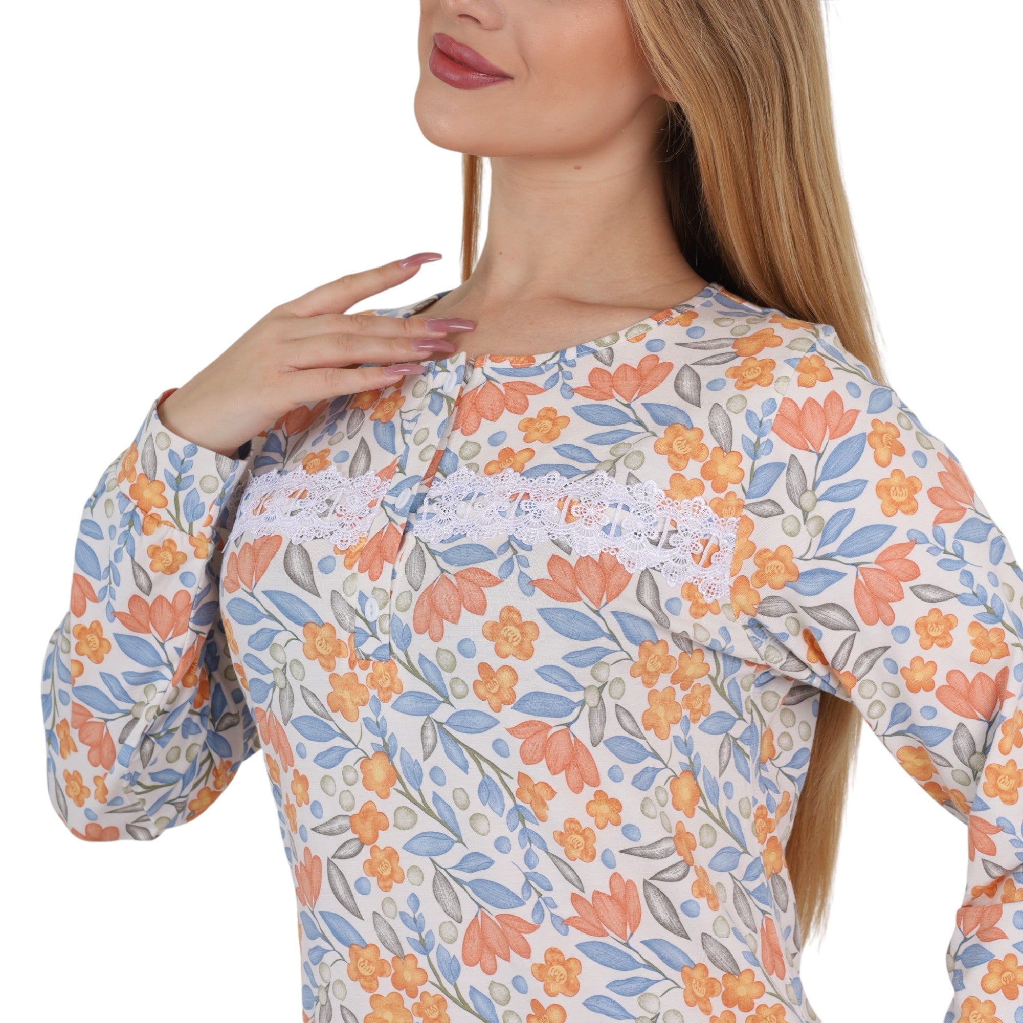 Floral Printed Maxi Abaya