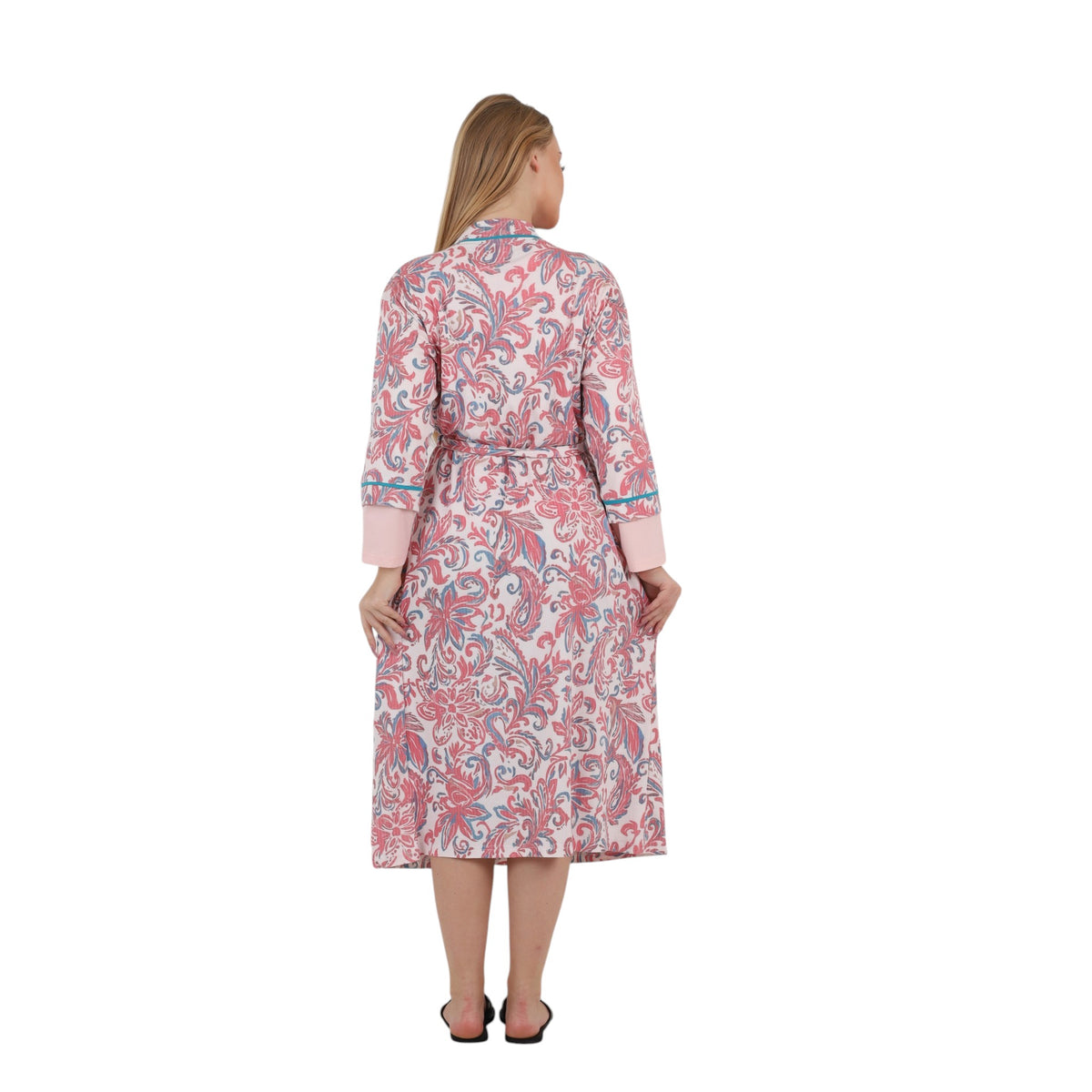 Paisley Belted Long Robe