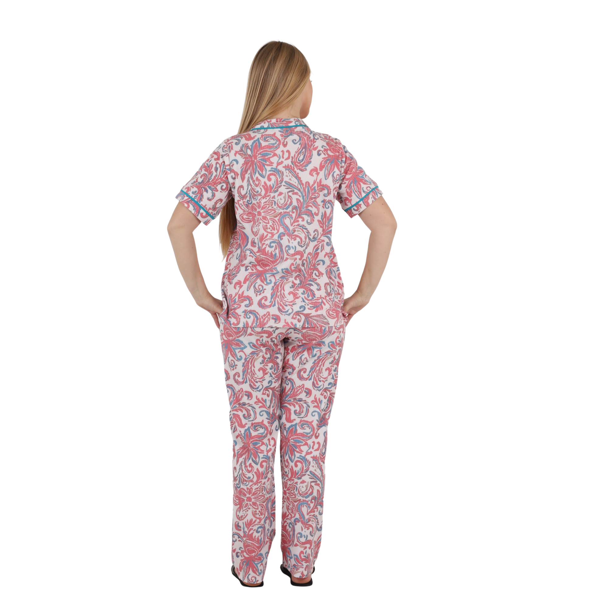 Classic Floral Button-Up Pajama