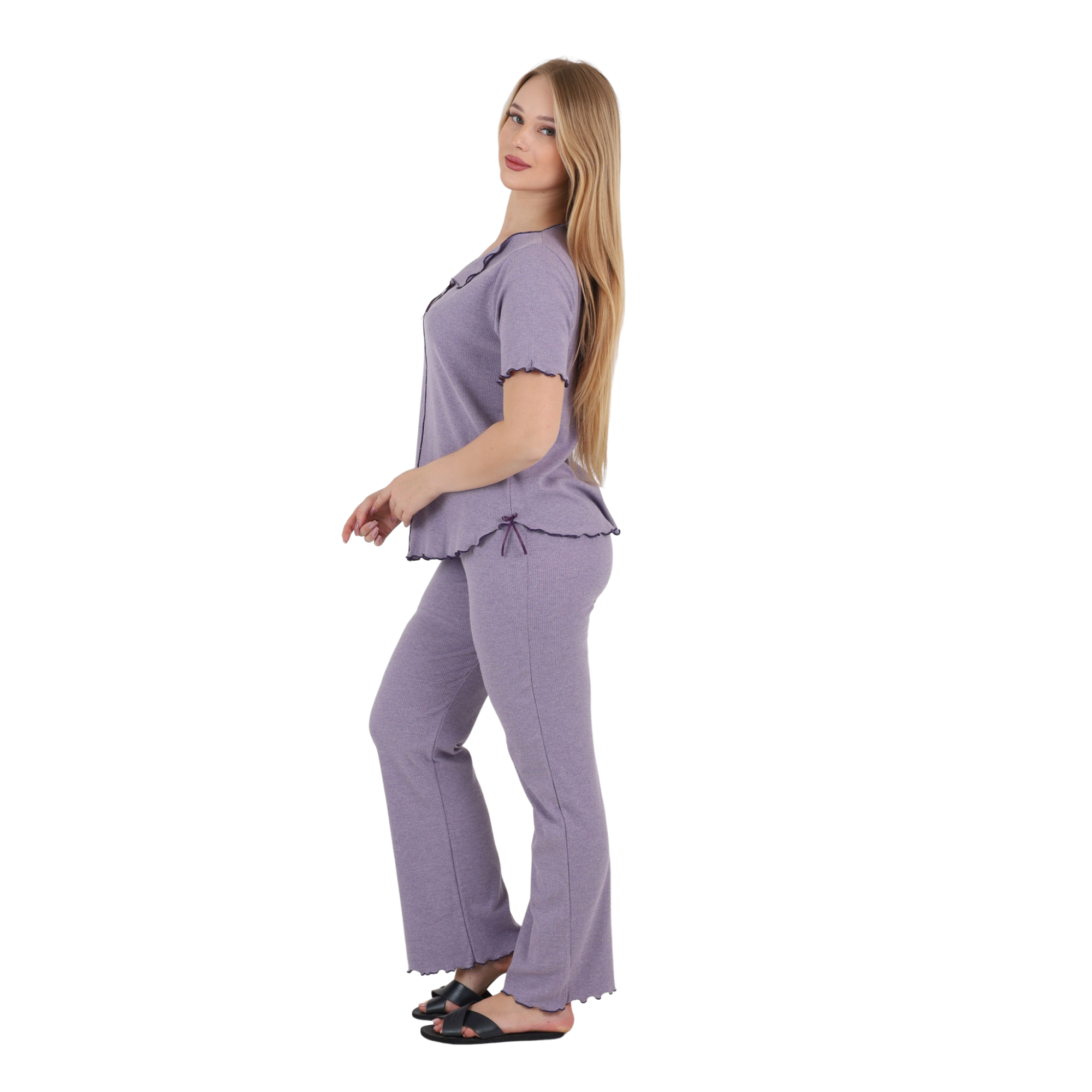 Elegant Relaxed Fit Pajama Set