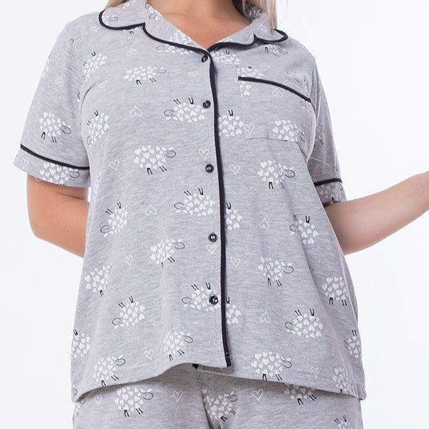 Classic Breezy Blossom Pajama Short Set