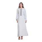Modern Embroidered Hooded Abaya