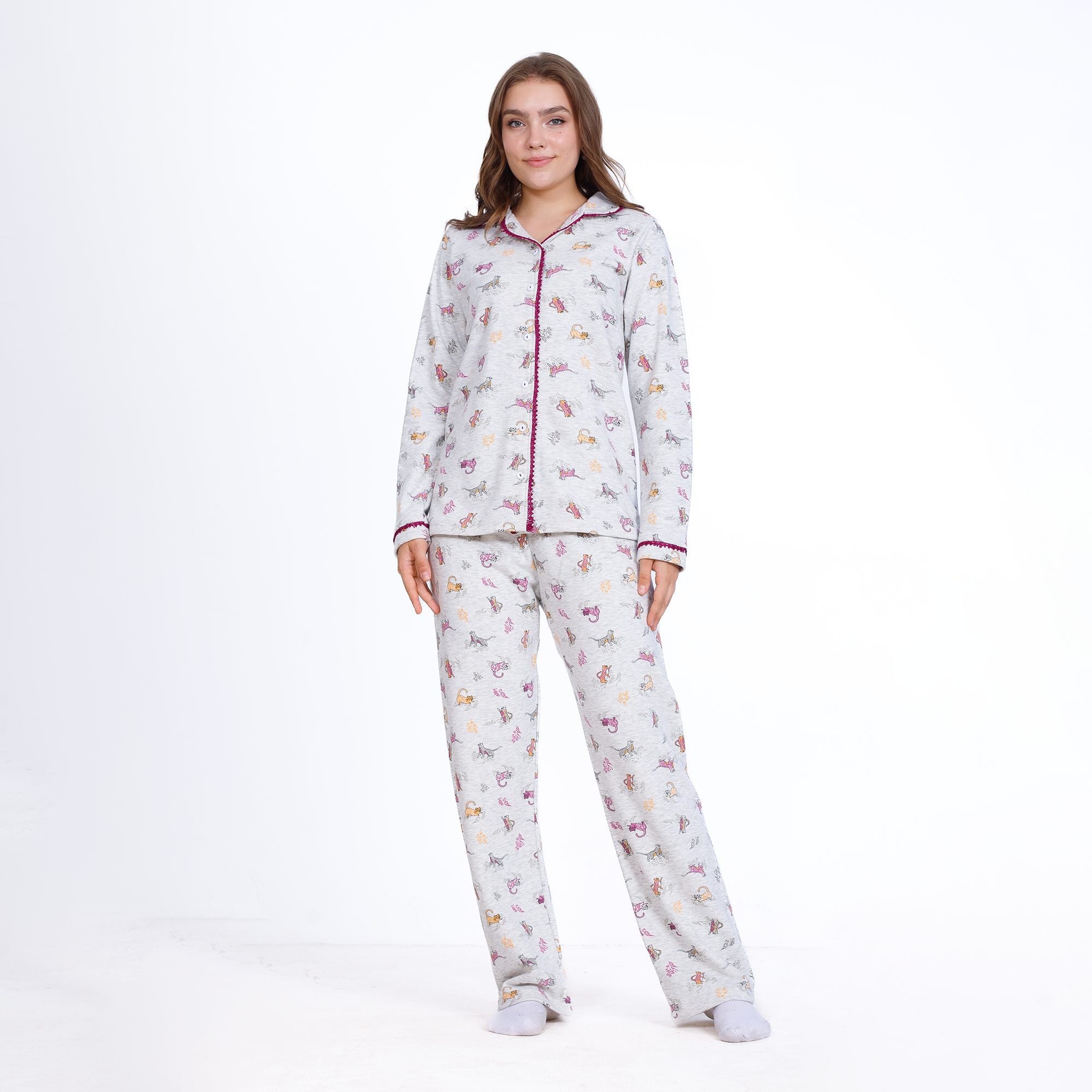 Pajama Set – Buttoned Collar